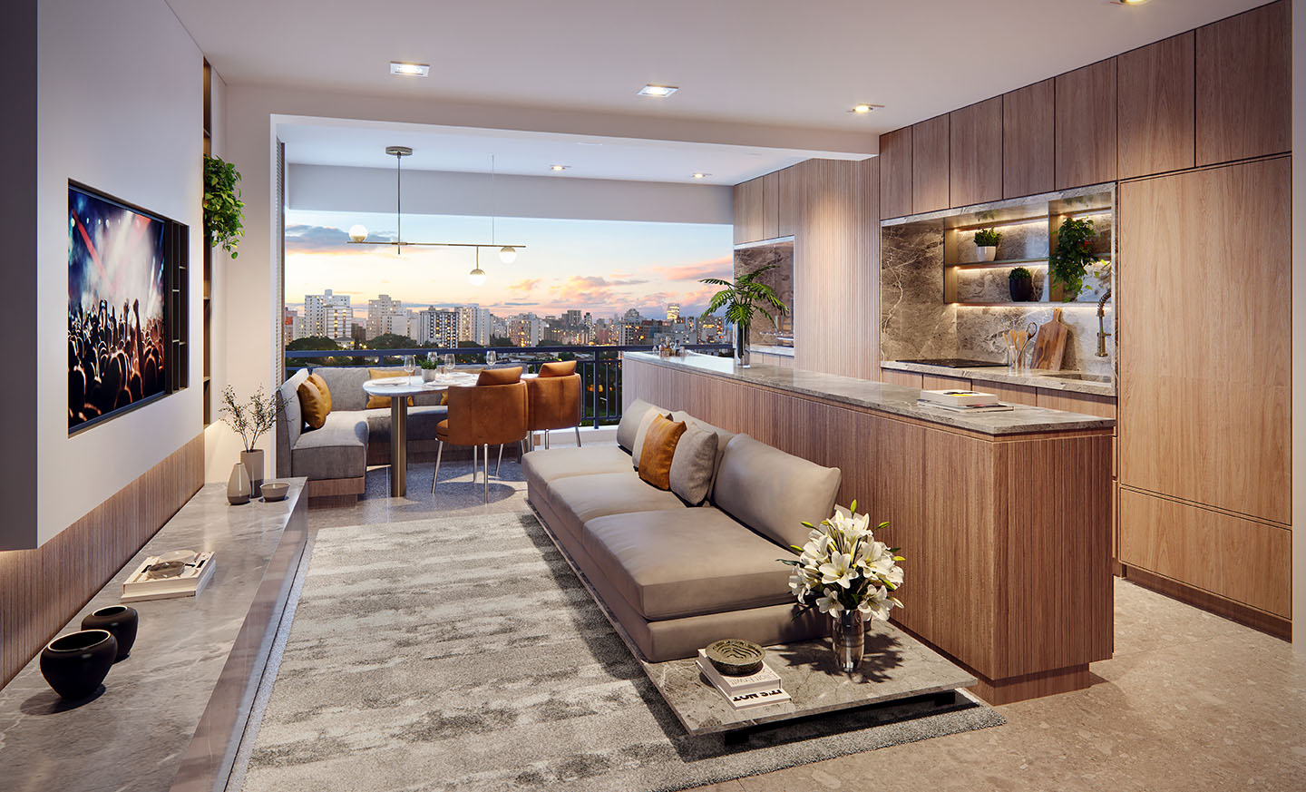 Living-e-Terraço-78m²