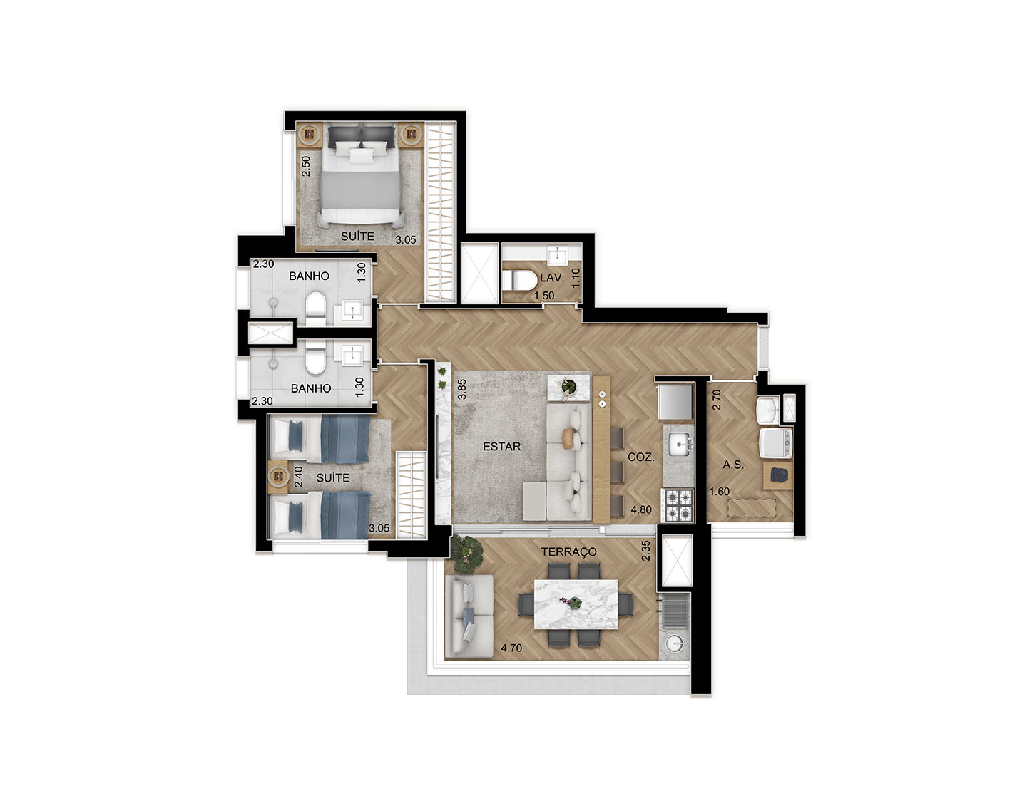Planta-78m²-Opção-Ampliada